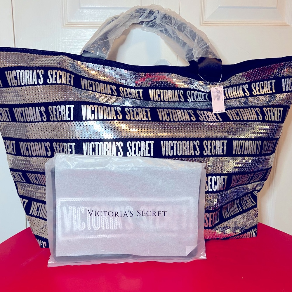 Victoria’s Secret overnight bag with cosmetics bag